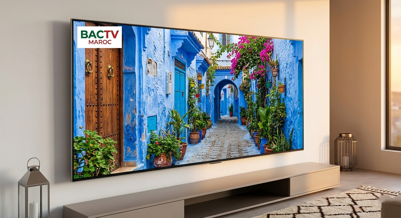 Qualité 4K IPTV Maroc - image cristalline de Chefchaouen sur Smart TV