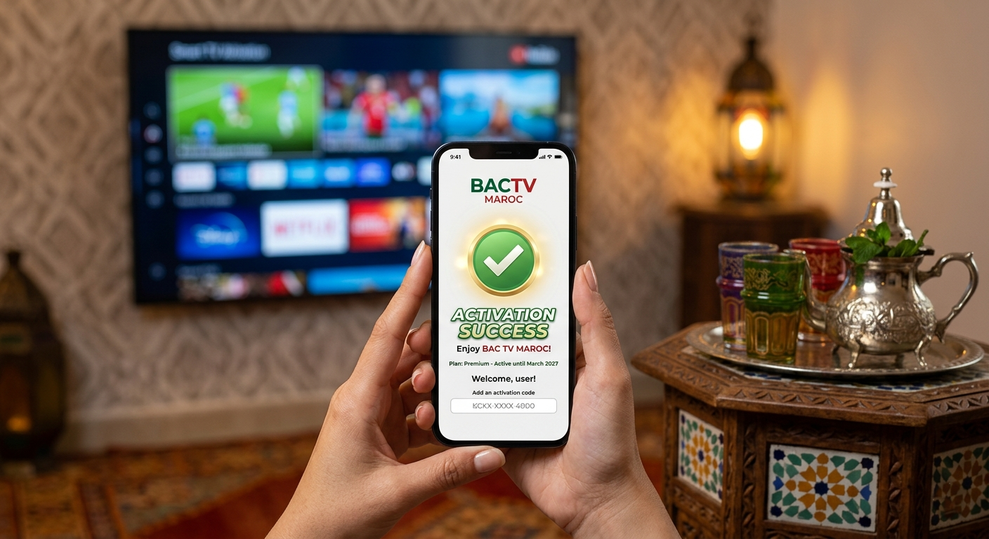 Installation facile IPTV Maroc - activation sur smartphone avec Smart TV