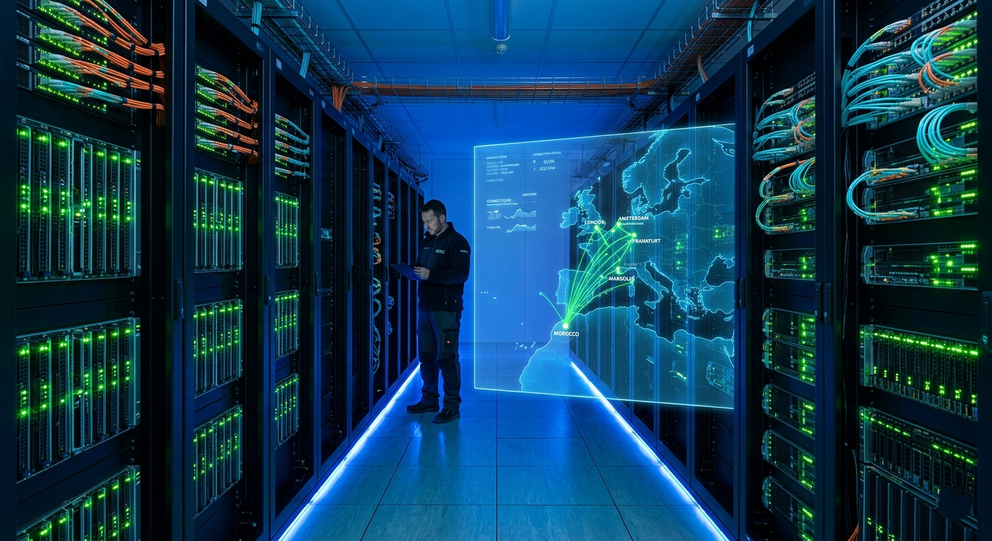 Infrastructure serveurs IPTV Maroc - data center haute performance
